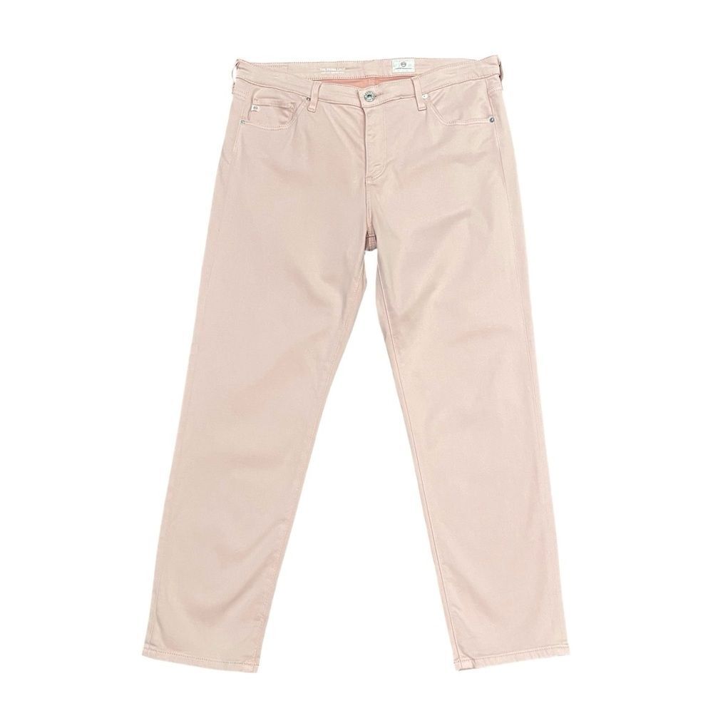 AG Adriano Goldschmeid Pink Pants Prima Crop Cigarette Mid Rise Skinny Jeans 32